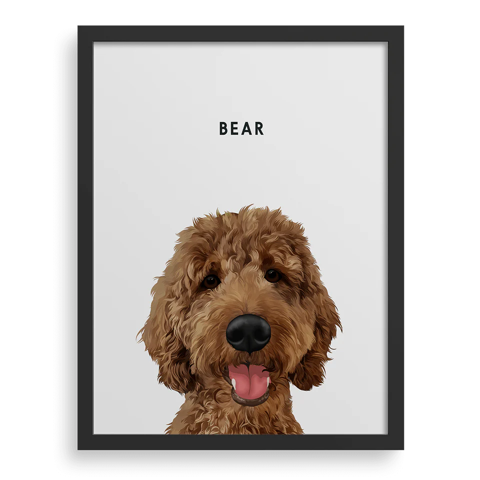 Retrato personalizado de una mascota